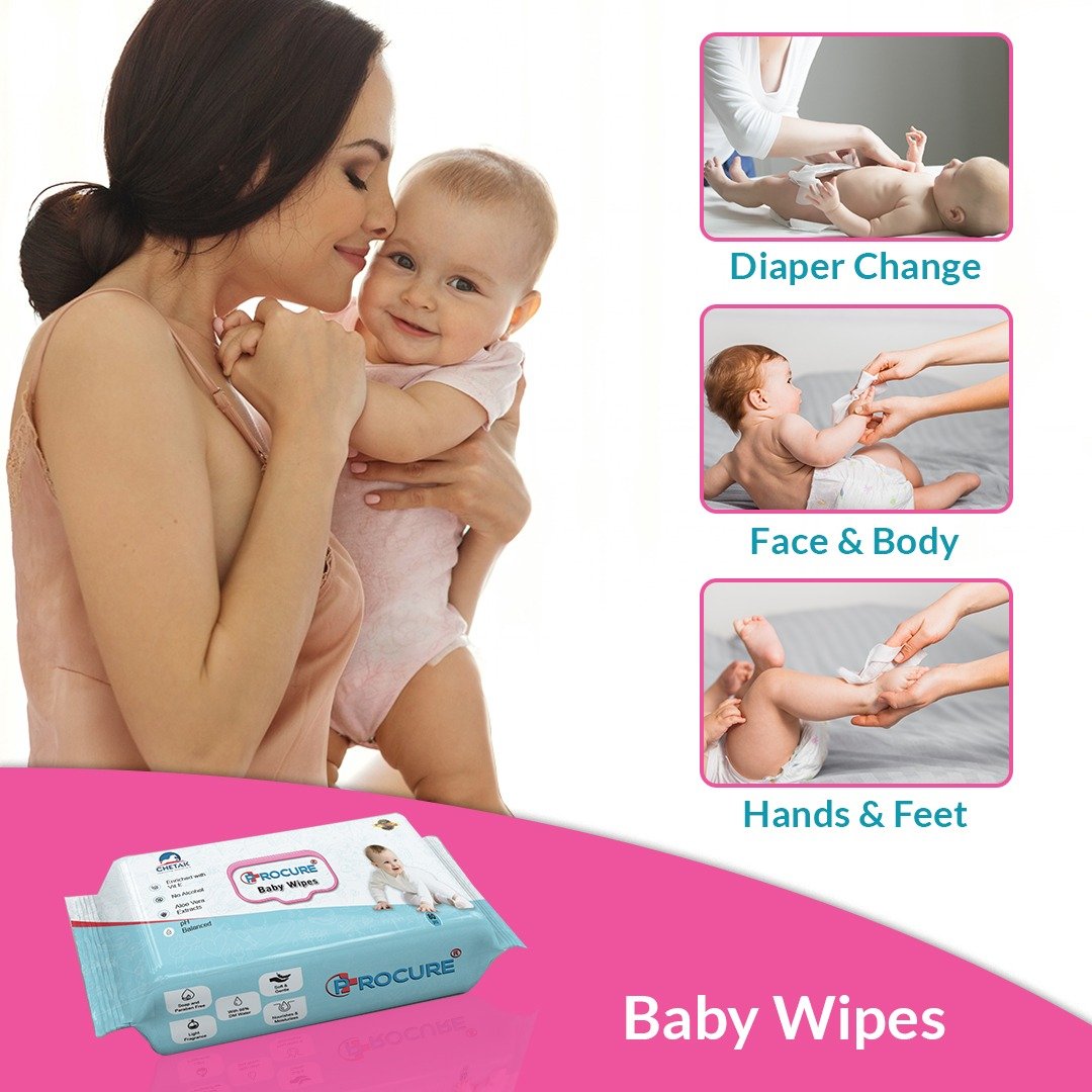 Baby Wipes 80's With Lid - 3's Pack - Image 5